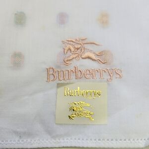 Burberry vintage Handkerchief / sticker on / Brandnew #06